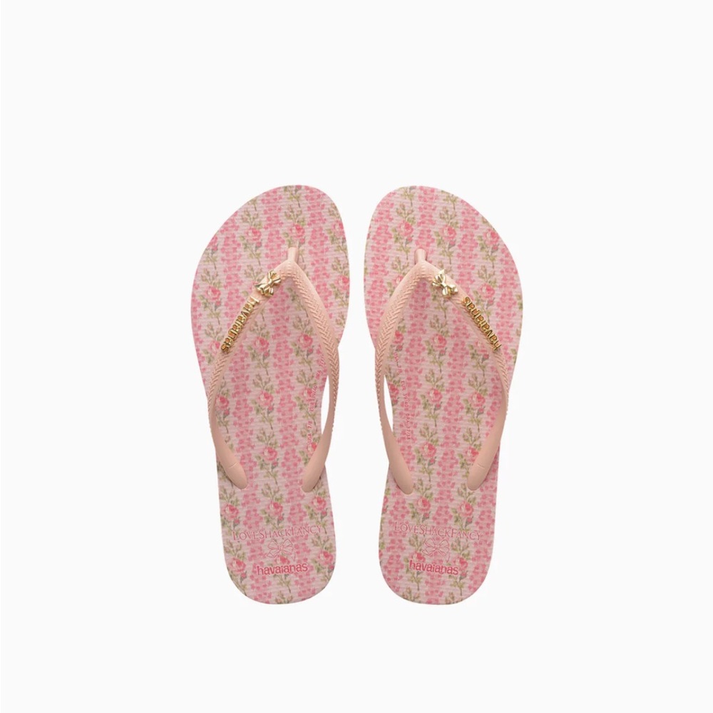 Loveshack Fancy x Havianas flip flops